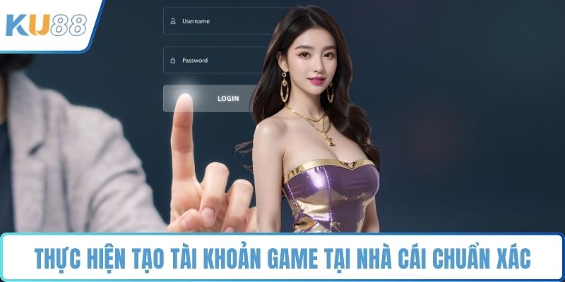 Thực hiện tạo tài khoản game tại nhà cái chuẩn xác